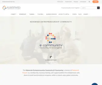Nehemiahecommunity.com(Nehemiah Entrepreneurship Community) Screenshot