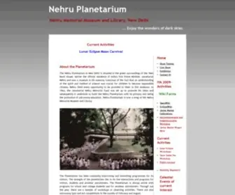 Nehruplanetarium.org(Index) Screenshot