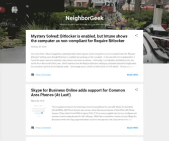 Neighborgeek.net(NeighborGeek) Screenshot