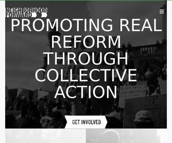 Neighborhoodforward.org(Reform, Reinvest, Reimagine) Screenshot