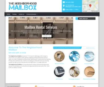 Neighborhoodmailbox.com(The Neighborhood Mailbox rental office service Wilmington) Screenshot