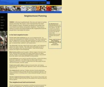 Neighborhoodplanning.org(Neighborhood Planning and Urban Growth Strategies) Screenshot