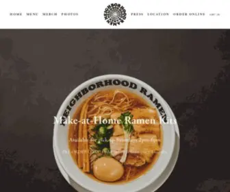 Neighborhoodramen.com(Neighborhood Ramen) Screenshot