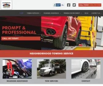 Neighborhoodtowing.com(Charlotte NC Towing Service & Roadside Assiatance By Neighborhood Tow) Screenshot