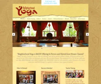 Neighborhoodyoga.net(Neighborhood Yoga) Screenshot