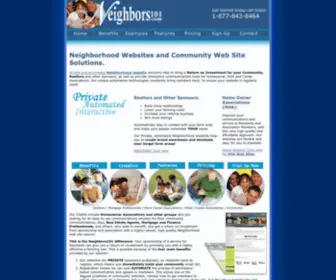 Neighbors101.com(HOA and Community Web Sites for Associations and Sponsors) Screenshot