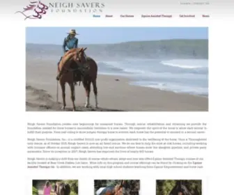 Neighsavers.org(Neigh Savers Foundation) Screenshot