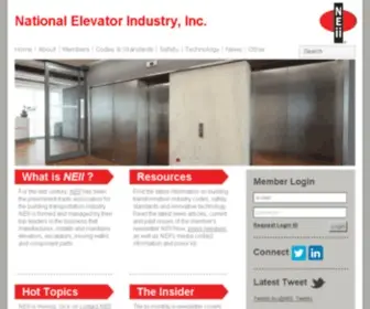 Neii.org(National Elevator & Escalator Industry Association) Screenshot