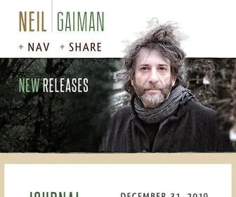 Neilgaiman.com(Neil Gaiman) Screenshot