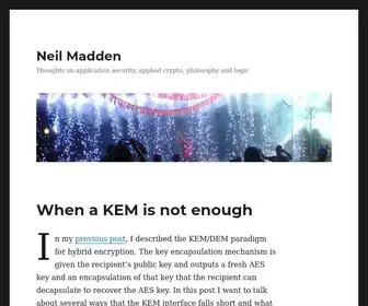 Neilmadden.blog(Thoughts on application security) Screenshot
