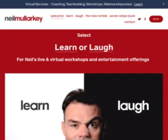 Neilmullarkey.com(Neil Mullarkey improv workshops) Screenshot