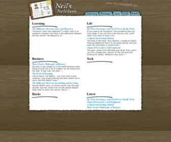 Neilsnotebook.com(Neil's Notebook) Screenshot