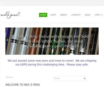 Neilspens.com(Neil's Unique Pens Bought and Sold) Screenshot