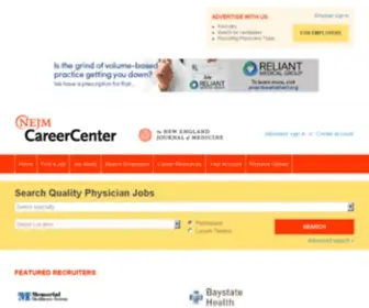 NejMjobs.org(NEJM CareerCenter) Screenshot