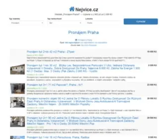 NejVice.cz(Praha ✓ 983 NEMOVITOSTÍ NA PRONÁJEM již od 2 000 Kč ➔ Vyberte si) Screenshot