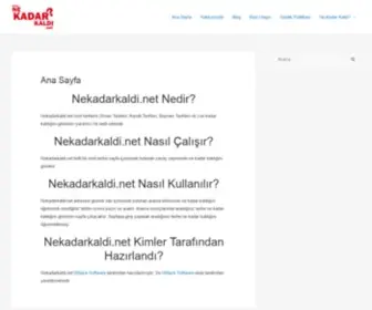 Nekadarkaldi.net(Öğren) Screenshot