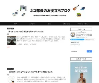 Nekobuchou.com(仕事や趣味から役立つ情報) Screenshot