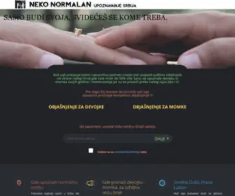 Nekonormalan.net(Neko Normalan Upoznavanje Uživo Beograd je Najbolji i Najjednostavniji način da upoznate) Screenshot