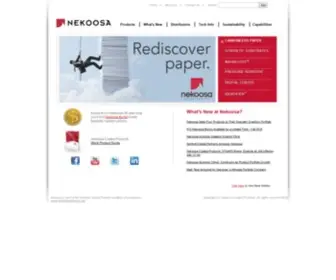 Nekoosacoated.com(Nekoosa Coated Products) Screenshot