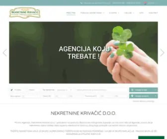 Nekretnine-Krivacic.hr(Velika ponuda nekretnina za prodaju i najam u Bjelovaru) Screenshot