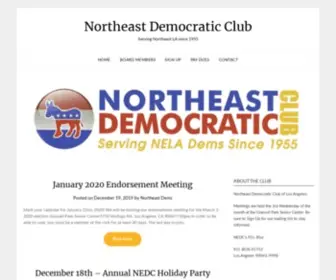 Nelademocrats.org(Serving Northeast LA since 1955) Screenshot