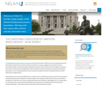 Nelanj.org(The National Employment Lawyers Association New Jersey) Screenshot