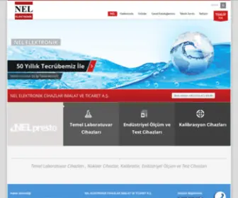 Nel.com.tr(Laboratuvar, Test, Elektrik, Nükleer, Otomotiv, Eğitim Ürünleri) Screenshot