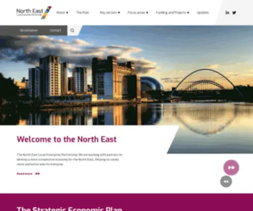 Nelep.co.uk(North East Local Enterprise Partnership) Screenshot