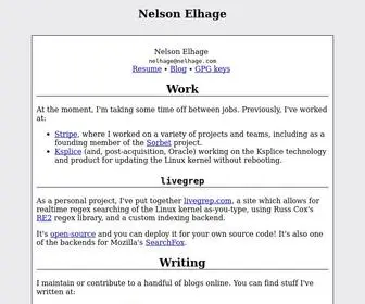 Nelhage.com(Nelson Elhage) Screenshot