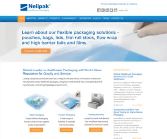 Nelipak.nl(Thermoformed Medical Packaging) Screenshot