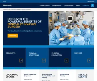 Nellcor.com(Medtronic Minimally Invasive Therapies) Screenshot