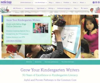 Nellieedge.com(Nellie Edge Teacher Resources and Seminars for Early Literacy) Screenshot