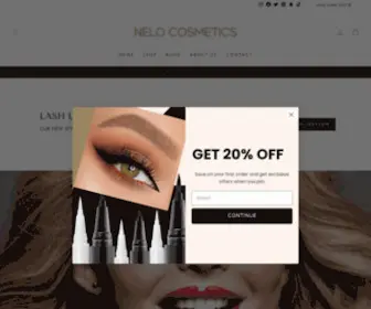 Nelocosmetics.com(Nelo Cosmetics Inc) Screenshot