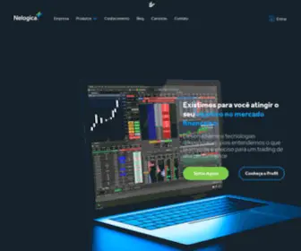 Nelogica.com.br(Tecnologia e Informação para o Mercado Financeiro) Screenshot