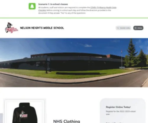Nelsonheightsschool.ca(Nelson Heights Middle School) Screenshot