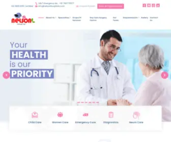 Nelsonhospitals.com(Nelson Hospital one of the best Multispeciality Hospital in Nagpur) Screenshot