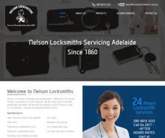 Nelsonlocksmiths.com.au(Home) Screenshot