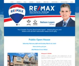 Nelsonlopes.com(Your Greater Toronto Real Estate Broker) Screenshot