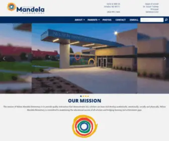 Nelsonmandelaelementary.org(A website for Nelson Mandela Elementary) Screenshot