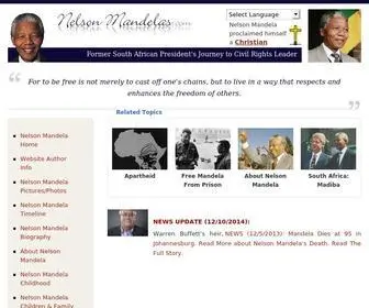 Nelsonmandelas.com(Nelson Mandela Madiba) Screenshot