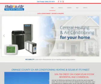 Nelsonsair.com(Nelson Air Conditioning & Heating) Screenshot