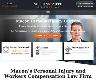 Nelsonsmithinjurylawyers.com(Macon Personal Injury and Workers Comp Lawyers) Screenshot