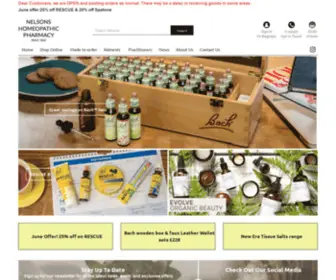 Nelsonspharmacy.com(Nelsons Homeopathic Pharmacy) Screenshot