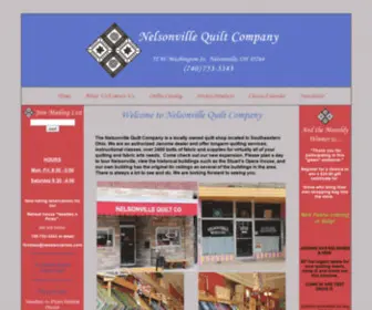 Nelsonvillequilts.com(Key to the Web) Screenshot