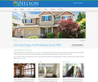 Nelsonwindow.com(Quality Residential & Commercial Windows & Doors Fargo ND) Screenshot