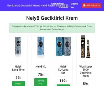 Nely8.org(Geciktirici Krem Nely8 Resmi Satış 55 TL'den) Screenshot