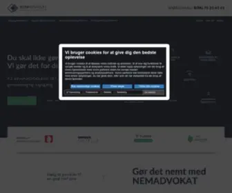 Nemadvokat.dk(En del af Danmarks Digitale Advokater) Screenshot