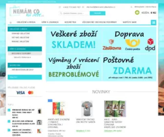 Nemamconasebe.cz(Módní oblečení i v nadměrných velikostech) Screenshot