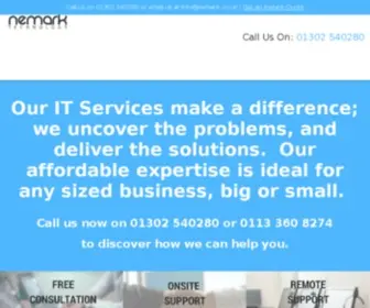 Nemark.co.uk(IT Support Doncaster) Screenshot