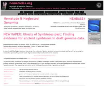 Nematodes.org(The Home of Nematode and Neglected Genomics in the Blaxter Lab) Screenshot